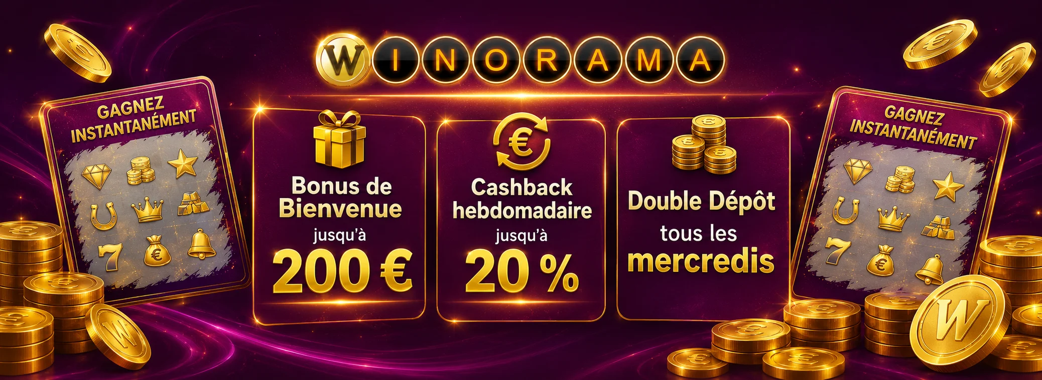 jusqu'à 200 € sur le premier dépôt
